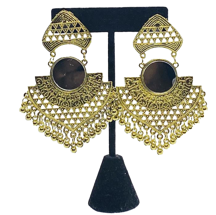 Layered Mirror Jhumka Trendy Earring