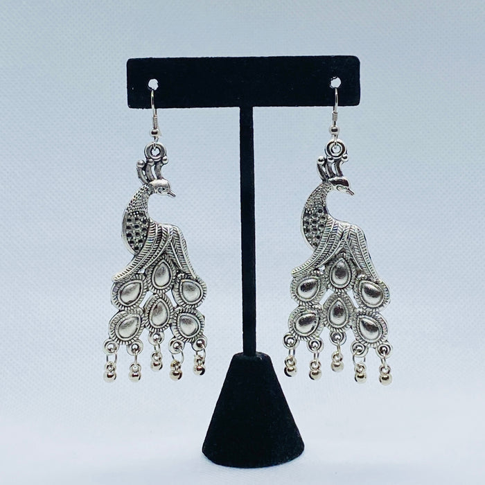 Dangling Attractive Peacock Design Earrings