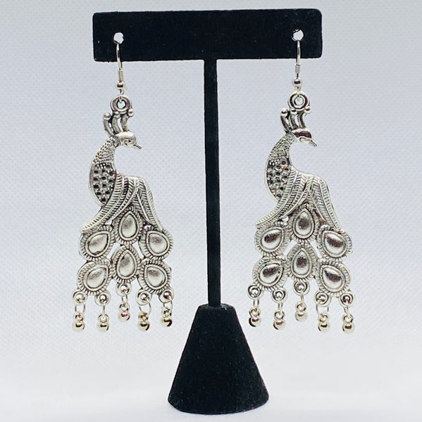 Dangling Attractive Peacock Design Earrings