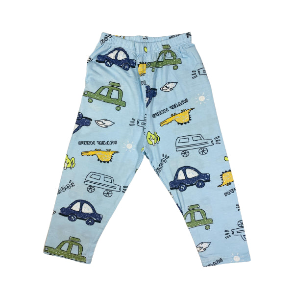 Kids Cotton Pajama/Loungewear With Dino And Friends Print