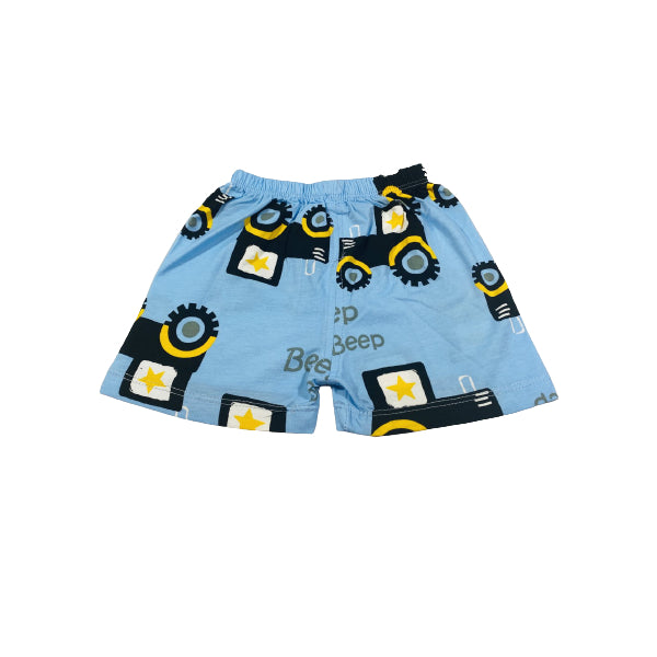 Kids Cotton Soft Vest And Short Set With Excavator