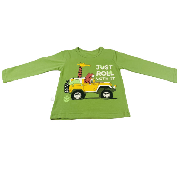 Just Roll With It Cotton Pajama /Loungewear For Kids