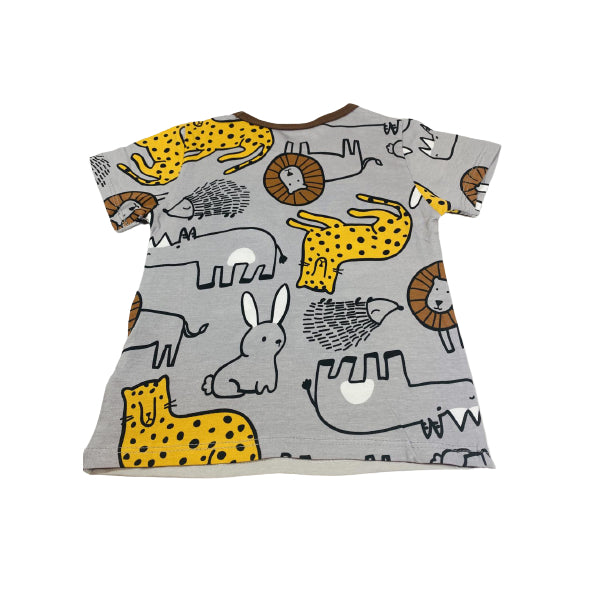 Kids Cotton Pajama/Loungewear In Cute Lion Print