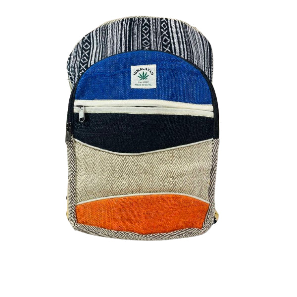 Himalayan Hemp Backpack Multi Color Natural Handmade multi-pocket light weight school backpack