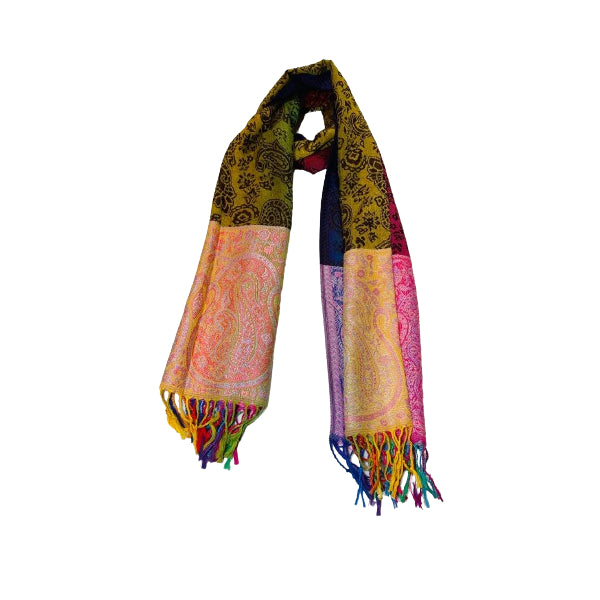 Paisley Printed Rainbow Scarf/Stole